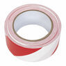 Sealey HWTRW Hazard Warning Tape 50mm x 33m Red/White additional 2