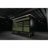 Draper 08236 BUNKER&#174; Workbench Roller Tool Cabinet, 10 Drawer, 56", Green additional 2