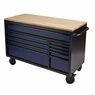 Draper 08237 BUNKER&#174; Workbench Roller Tool Cabinet, 10 Drawer, 56", Blue additional 1