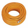 Sealey AHHC20 Air Hose 20m x &#8709;8mm Hybrid High Visibility with 1/4"BSP Unions additional 1