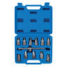 Silverline Universal Drain Plug Key Set 12pce 3/8" / 8 - 17mm additional 3