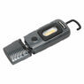 Sealey LED3601CF Rechargeable 360° Inspection Lamp 2W COB + 1W LED Carbon Fibre Effect additional 10