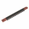 Sealey AK1412 Socket Retaining Rail with 12 Clips 1/4"Sq Drive additional 1