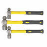 Sealey AK2031 Ball Pein Hammer Set 3pc with Fibreglass Shaft additional 3