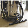 Sealey PC477 Vacuum Cleaner Industrial Wet & Dry 77ltr Stainless Steel Drum with Swivel Emptying 2400W additional 5