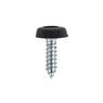 Sealey PTNP3 Number Plate Screw Plastic Enclosed Head 4.8 x 18mm Black Pack of 50 additional 3
