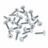 Sealey PTNP5 Number Plate Screw Plastic Enclosed Head 4.8 x 24mm White Pack of 50 additional 1