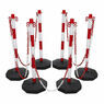 Sealey RWSBKIT Red/White Post & Chain Kit 25m additional 2