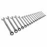 Sealey S01156 Combination Ratchet Spanner Set 17pc Metric additional 3