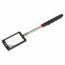 Sealey S0948 Telescopic Inspection Mirror 65 x 40mm with 2 LEDs additional 2