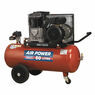 Sealey SAC1503B Compressor 50ltr Belt Drive 3hp with Cast Cylinders & Wheels additional 2