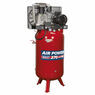 Sealey SACV52775B Compressor 270ltr Vertical Belt Drive 7.5hp 3ph 2-Stage with Cast Cylinders additional 2