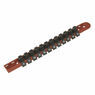 Sealey AK3812 Socket Retaining Rail with 12 Clips 3/8"Sq Drive additional 1