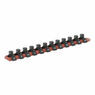 Sealey AK3812 Socket Retaining Rail with 12 Clips 3/8"Sq Drive additional 3
