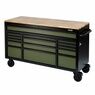 Draper 10368 BUNKER&#174; Workbench Roller Tool Cabinet, 15 Drawer, 61", Green additional 1