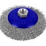 BlueSpot Tools Steel Bevel Wire Cup Brush 115mm M14 X 2 additional 1
