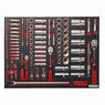 Sealey TBTP02 Tool Tray with Socket Set 91pc 1/4", 3/8" & 1/2"Sq Drive additional 2