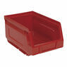 Sealey TPS224R Plastic Storage Bin 105 x 165 x 85mm - Red Pack of 24 additional 2