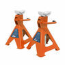 Sealey VS2002OR Axle Stands (Pair) 2tonne Capacity per Stand Ratchet Type - Orange additional 4