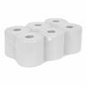 Sealey WHT150 Paper Roll White 2-Ply Embossed 150m Pack of 6 additional 3