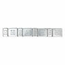 Sealey WWSA510 Wheel Weight 5 & 10g Adhesive Zinc Plated Steel Strip of 8 (4 x Each Weight) Pack of 100 additional 2