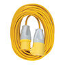 Defender 14M Extension Lead - 16A 1.5mm Cable - Yellow 110V additional 2