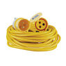 Defender 14M Extension Lead - 16A 1.5mm Cable - Yellow 110V additional 5