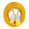 Defender 14M Extension Lead - 16A 2.5mm Cable - Yellow 110V additional 2