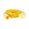 Defender 14M Extension Lead - 32A 2.5mm Cable - Yellow 110V additional 1