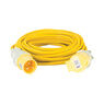 Defender 14M Extension Lead - 32A 4mm Cable - Yellow 110V additional 6