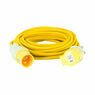Defender 14M Extension Lead - 32A 4mm Cable - Yellow 110V additional 5