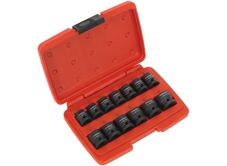 Sealey AK5613LP Impact Socket Set 13pc 1/2"Sq Drive Low Profile Metric