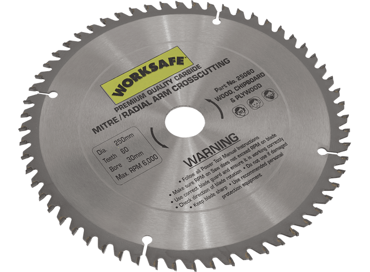 Sealey TCT Saw Blade &amp;Oslash;250 x 30mm - 60tpu 25060