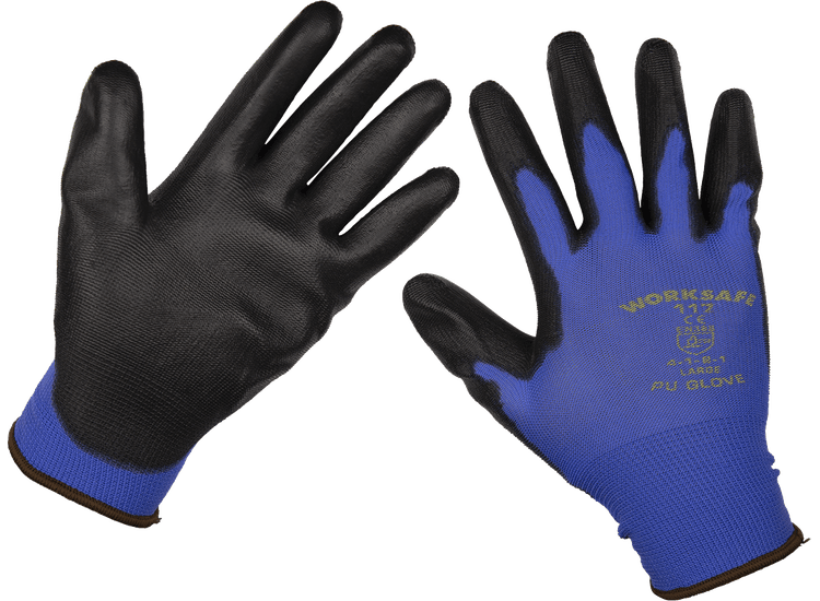 Sealey Lightweight Precision Grip Gloves (Large) - Pack of 12 Pairs 9117L/12