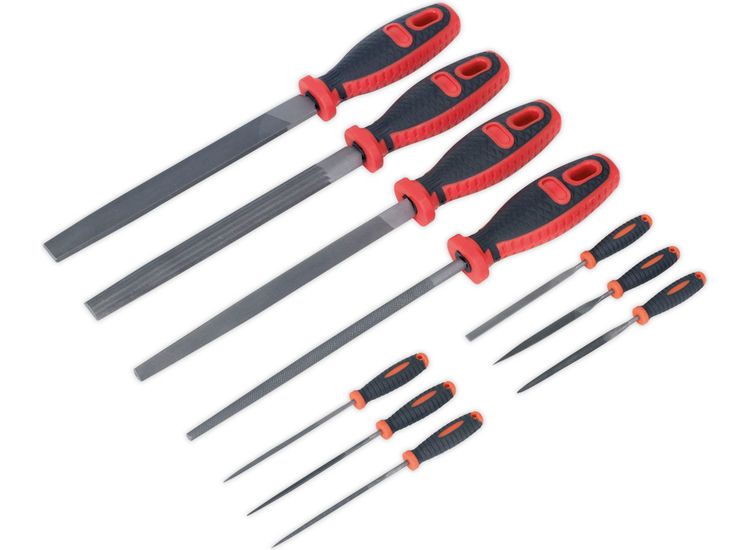 Sealey AK578 File Set 10pc Engineer's &amp; Needle