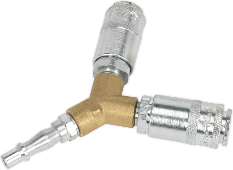 Sealey Twin Coupling Bodies Y-Adaptor AC87