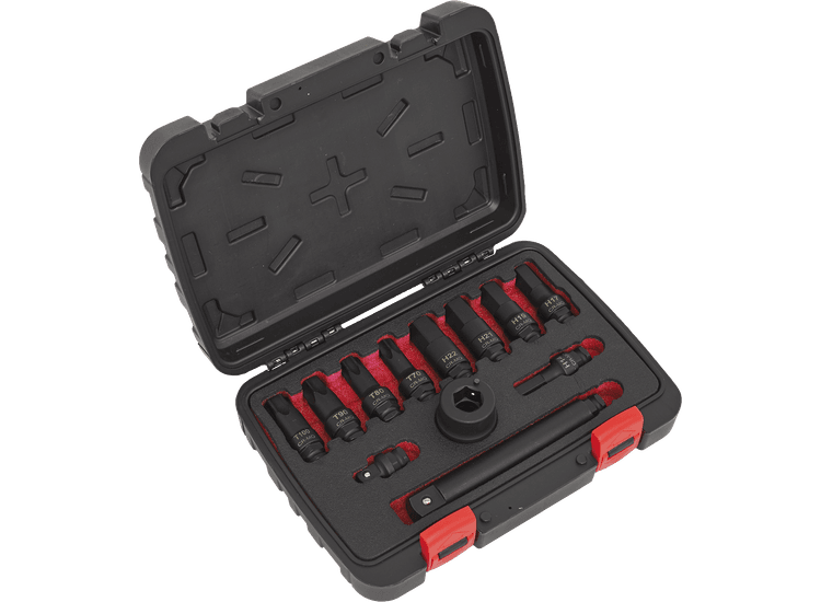Sealey Impact Socket Bit &amp; Accessories Set 12pc 3/4"Sq Drive AK5617