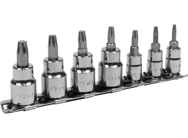 Sealey TRX-Star* Socket Bit Set Lock-On™ 7pc 1/4" &amp; 3/8"Sq Drive AK62262