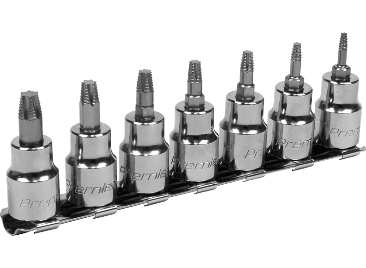 Sealey TRX-Star* Socket Bit Set Lock-On™ 7pc 3/8"Sq Drive AK62263