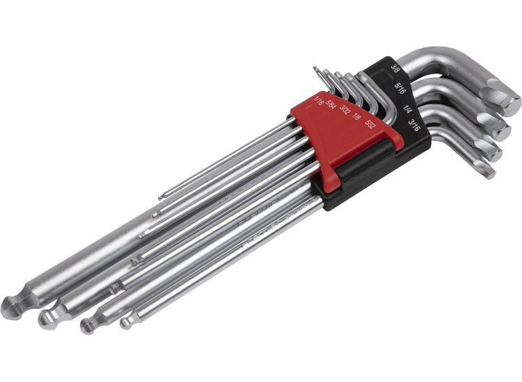 Sealey Ball-End Hex Key Set 9pc Lock-On™ Imperial AK7181