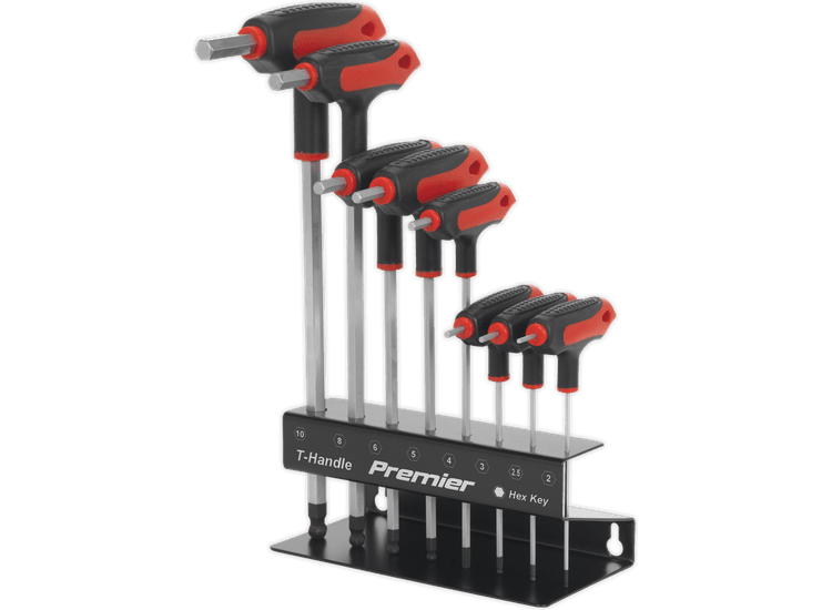 Sealey Ball-End Hex Key Set 8pc T-Handle Metric AK7195