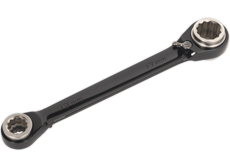 Sealey Ratchet Ring Spanner 4-in-1 Reversible Metric AK7979