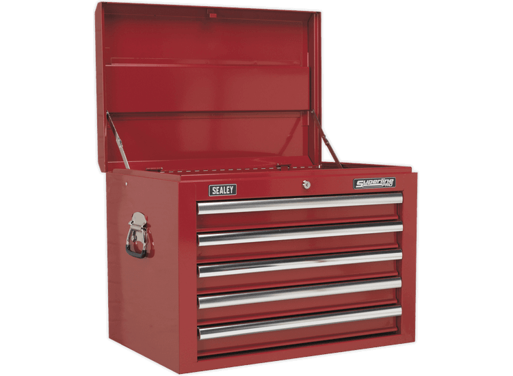 Sealey Topchest 5 Drawer with Ball Bearing Slides - Red AP26059T