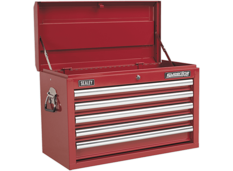 Sealey Topchest 5 Drawer with Ball Bearing Slides - Red AP33059