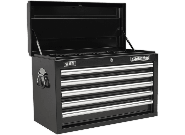 Sealey Topchest 5 Drawer with Ball Bearing Slides - Black AP33059B