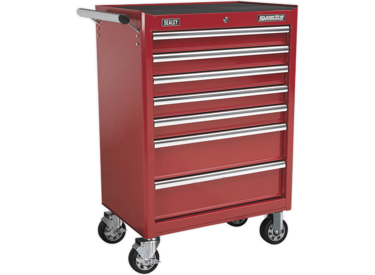 Sealey Rollcab 7 Drawer with Ball Bearing Slides - Red AP33479
