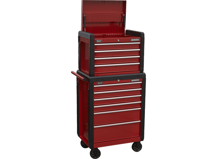 Sealey Topchest 4 Drawer &amp; Rollcab 6 Drawer Combination AP3410STACK