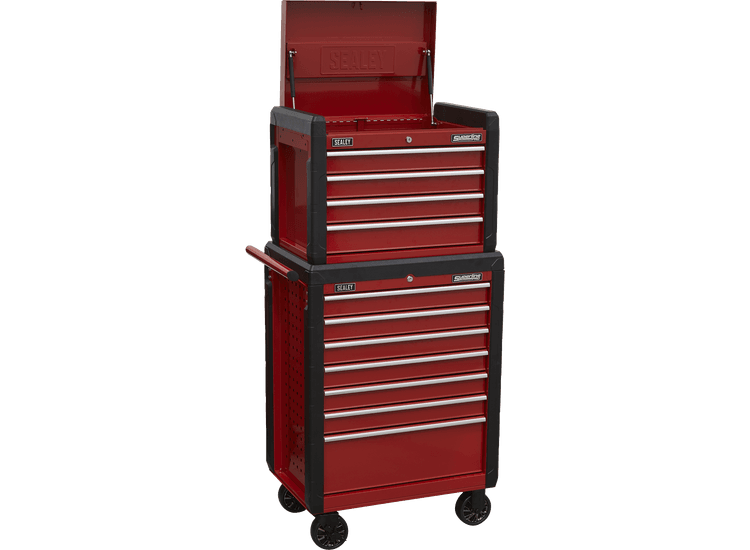 Sealey Topchest 4 Drawer &amp; Rollcab 7 Drawer Combination AP3411STACK