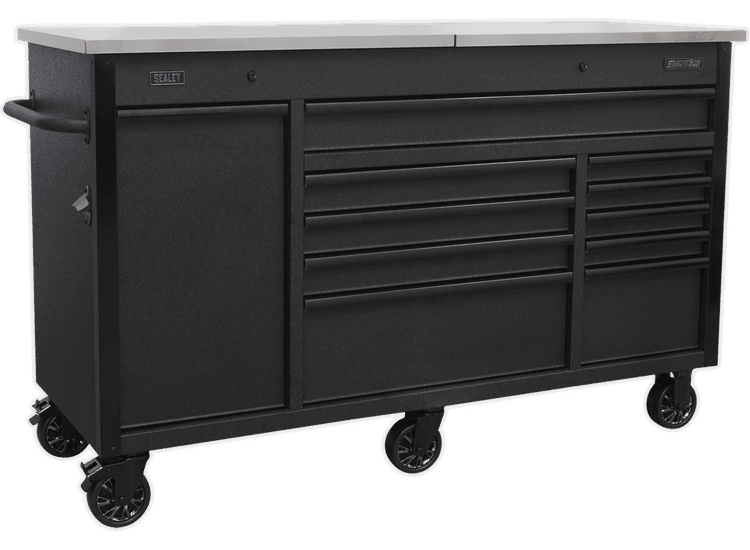 Sealey Mobile Tool Cabinet 1600mm with Power Tool Charging Drawer AP6310BE