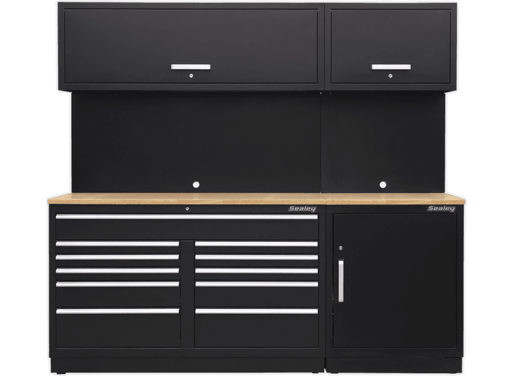 Sealey Modular Storage System Combo - Oak Worktop APMSCOMBO4W